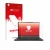 Parte frontale di una confezione del prodotto con il logo del marchio upscreen. Accanto è raffigurato il dispositivo MSI Steal