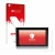 Parte frontale di una confezione del prodotto con il logo del marchio upscreen. Accanto è raffigurato il dispositivo WAGO Visu
