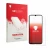 Parte frontale di una confezione del prodotto con il logo del marchio upscreen. Accanto è raffigurato il dispositivo Redmi R70