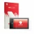 Parte frontale di una confezione del prodotto con il logo del marchio upscreen. Accanto è raffigurato il dispositivo Ugee M708