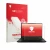 Parte frontale di una confezione del prodotto con il logo del marchio upscreen. Accanto è raffigurato il dispositivo XMG Neo 1