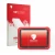 Parte frontale di una confezione del prodotto con il logo del marchio upscreen. Accanto è raffigurato il dispositivo Launch X4
