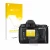 Parte frontale di una confezione del prodotto con il logo del marchio upscreen. Accanto è raffigurato il dispositivo Nikon D70