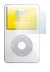 Immagine del dispositivo Apple iPod classic video Display (5a. Gen.) con un'ampia varietà di protezioni per lo schermo.