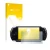 Parte frontale di una confezione del prodotto con il logo del marchio upscreen. Accanto è raffigurato il dispositivo Sony PSP 