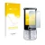 Parte frontale di una confezione del prodotto con il logo del marchio upscreen. Accanto è raffigurato il dispositivo Nokia 670