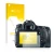 Parte frontale di una confezione del prodotto con il logo del marchio upscreen. Accanto è raffigurato il dispositivo Canon EOS