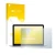Parte frontale di una confezione del prodotto con il logo del marchio upscreen. Accanto è raffigurato il dispositivo Apple Mac