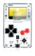 Immagine del dispositivo Arduboy FX con un'ampia varietà di protezioni per lo schermo.