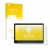 Parte frontale di una confezione del prodotto con il logo del marchio upscreen. Accanto è raffigurato il dispositivo ASUS Expe