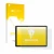 Parte frontale di una confezione del prodotto con il logo del marchio upscreen. Accanto è raffigurato il dispositivo Doogee U1