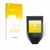 Parte frontale di una confezione del prodotto con il logo del marchio upscreen. Accanto è raffigurato il dispositivo Trezor Mo