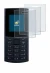 Immagine del dispositivo Nokia 110 4G (2023) con un'ampia varietà di protezioni per lo schermo.