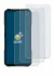 Immagine del dispositivo Doogee V20 Pro con un'ampia varietà di protezioni per lo schermo.