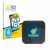 Parte frontale di una confezione del prodotto con il logo del marchio BROTECT. Accanto è raffigurato il dispositivo Netgear Ni