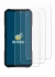 Immagine del dispositivo Doogee V20 Pro con un'ampia varietà di protezioni per lo schermo.