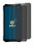 Immagine del dispositivo Doogee V50 con un'ampia varietà di protezioni per lo schermo.