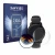 Parte frontale di una confezione del prodotto con il logo del marchio Savvies. Accanto è raffigurato il dispositivo Withings M