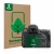 Parte frontale di una confezione del prodotto con il logo del marchio ScreenLeaf. Accanto è raffigurato il dispositivo Nikon D
