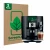 Parte frontale di una confezione del prodotto con il logo del marchio ScreenLeaf. Accanto è raffigurato il dispositivo Jura J8