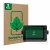 Parte frontale di una confezione del prodotto con il logo del marchio ScreenLeaf. Accanto è raffigurato il dispositivo Garmin 
