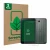 Parte frontale di una confezione del prodotto con il logo del marchio ScreenLeaf. Accanto è raffigurato il dispositivo Samsung