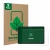 Parte frontale di una confezione del prodotto con il logo del marchio ScreenLeaf. Accanto è raffigurato il dispositivo Lenovo 