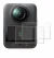Immagine del dispositivo DJI Osmo 360 con un'ampia varietà di protezioni per lo schermo.