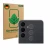 Parte frontale di una confezione del prodotto con il logo del marchio ScreenLeaf. Accanto è raffigurato il dispositivo Samsung
