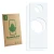 Parte frontale di una confezione del prodotto con il logo del marchio ScreenLeaf. Accanto si trova la protezione per lo scherm